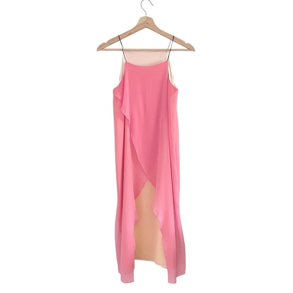 Rag & Bone Cubana Dress Silk Georgette Sleeveless Midi Carnation Pink 0 XS - Picture 6 of 16